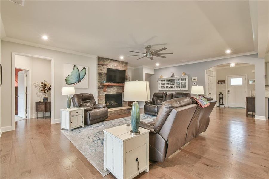 Furnished interior view inside a new home in , Hoschton (Image 11).