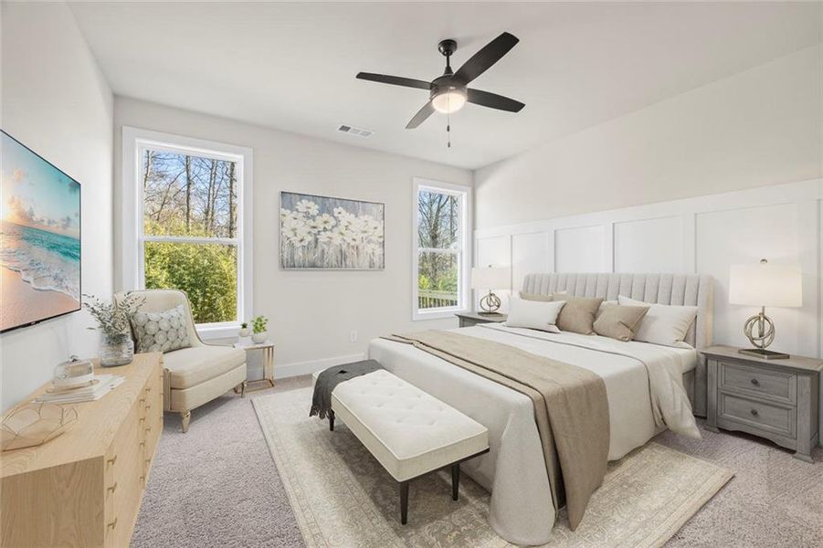 Furnished interior view inside a new home in , Hartwell (Image 11).
