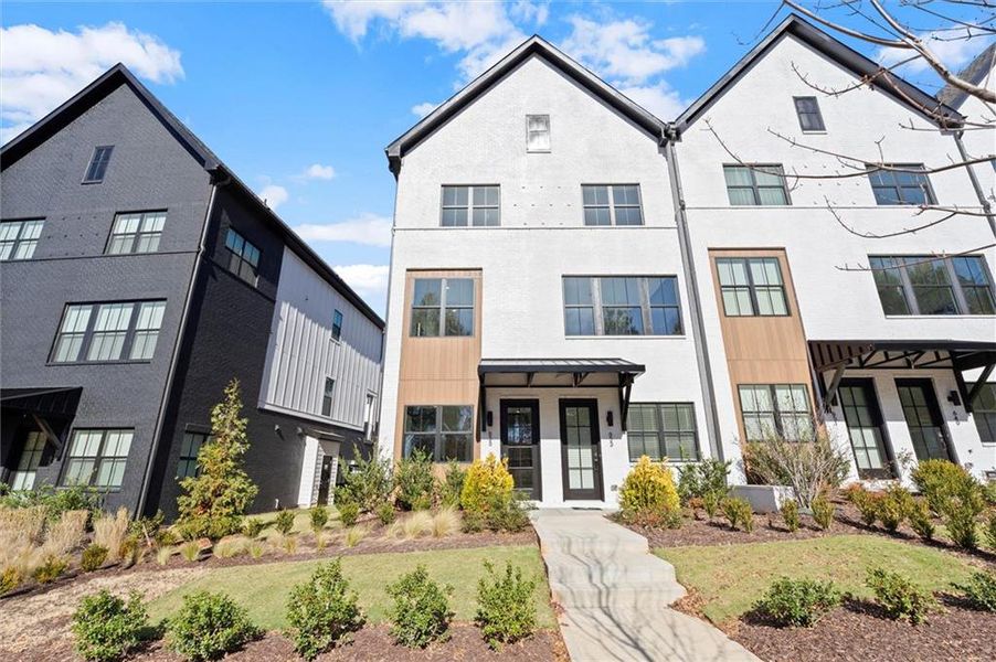 Front exterior of a new home in , Alpharetta, GA, highlighting curb appeal (Image 23).