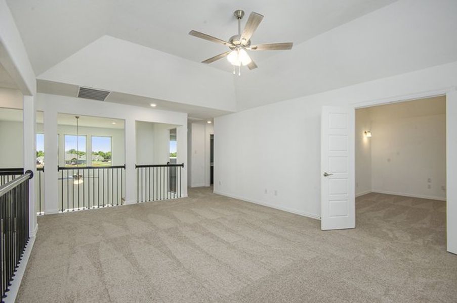 Representative unfurnished interior of a home built from the The Cottonwood by Sumeer Homes in Stone Henge II, Sanger (Image 22). Representative unfurnished interior of a home built from the The Cottonwood by Sumeer Homes in Stone Henge II, Sanger (Image 22).