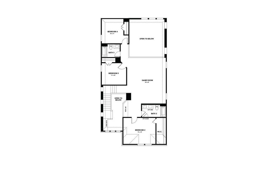 2D floor plan layout of this home in Colony at Pinehurst, Pinehurst, TX (Image 3). 2D floor plan layout of this home in Colony at Pinehurst, Pinehurst, TX (Image 3).