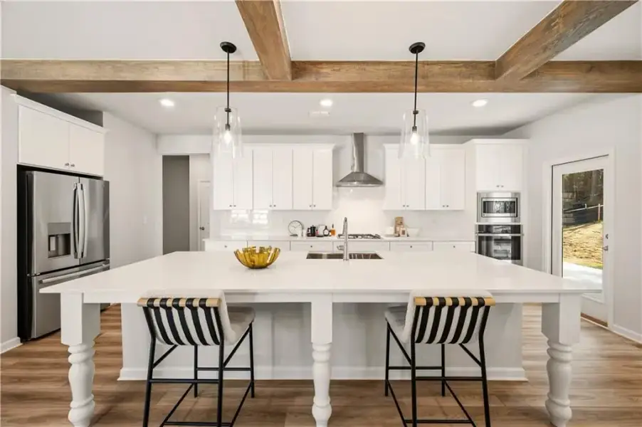 Furnished interior view inside a new home in Everson Pointe, Snellville (Image 6).