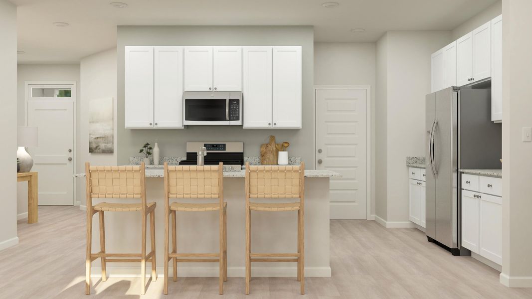 Furnished interior view inside a new home in Dawson Pointe, Summerville (Image 12).