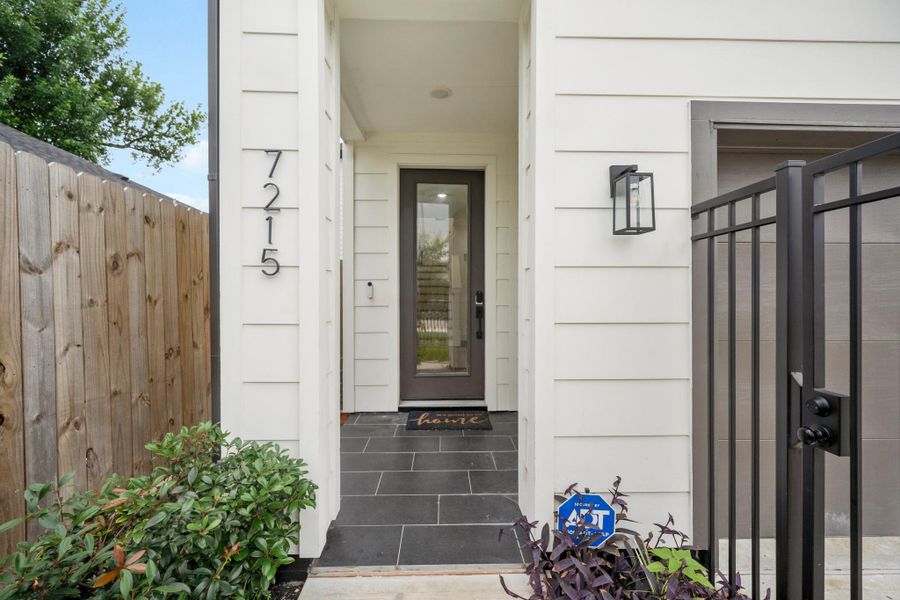 Exterior details and patio area of a home in , Houston (Image 26).