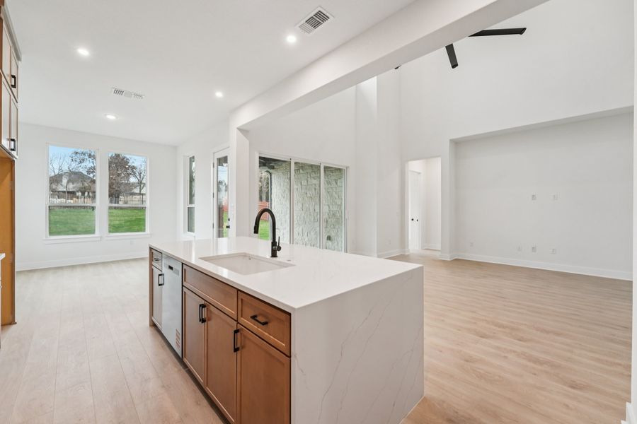 Furnished interior view inside a new home in Sauls Ranch, Round Rock (Image 7).
