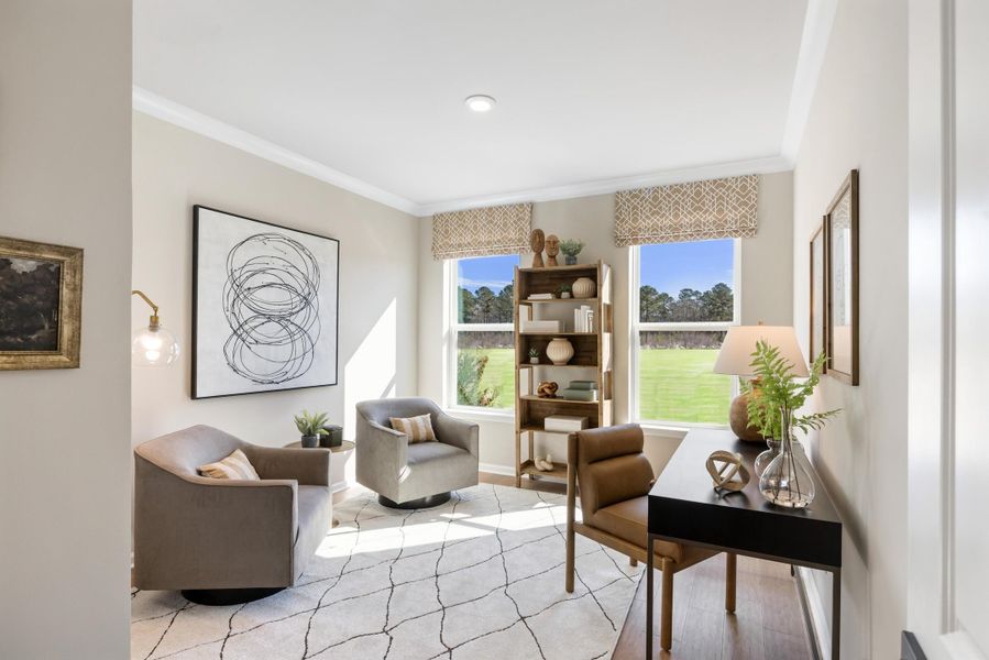 Furnished interior view inside a new home in The Oaks, Goose Creek (Image 22).