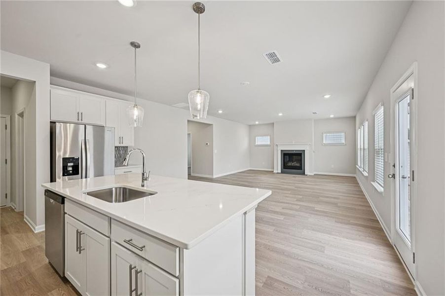 Furnished interior view inside a new home in Parkside at Grayson, Grayson (Image 9). Furnished interior view inside a new home in Parkside at Grayson, Grayson (Image 9).