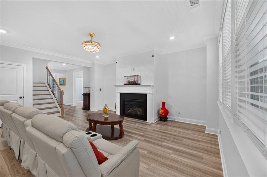 Furnished interior view inside a new home in Bailey Fence, Dacula (Image 9).
