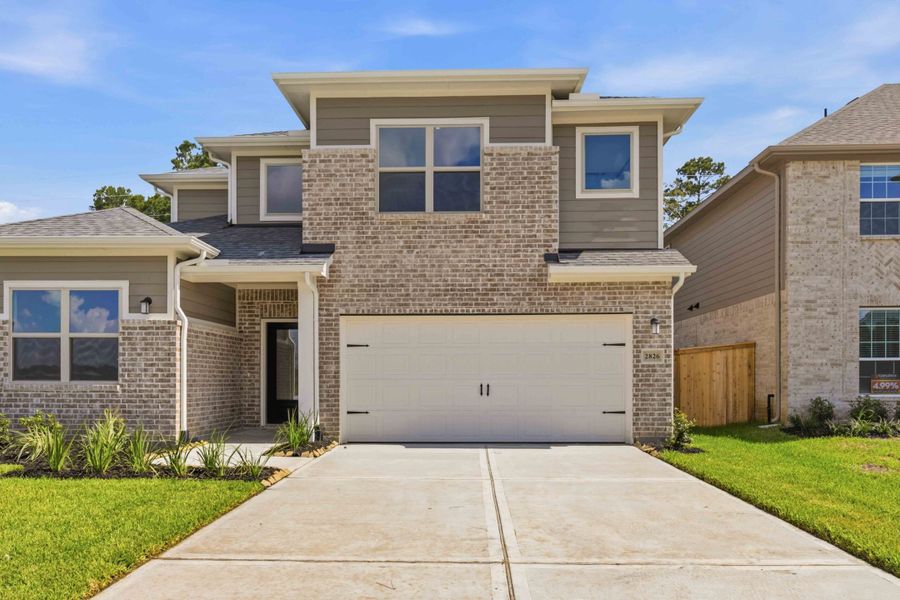 Representative exterior photo of a completed home built from the The Louise by Autograph Homes in Sundance Cove, Crosby, TX (Image 17). Representative exterior photo of a completed home built from the The Louise by Autograph Homes in Sundance Cove, Crosby, TX (Image 17).