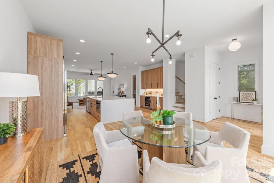Furnished interior view inside a new home in , Charlotte (Image 26).