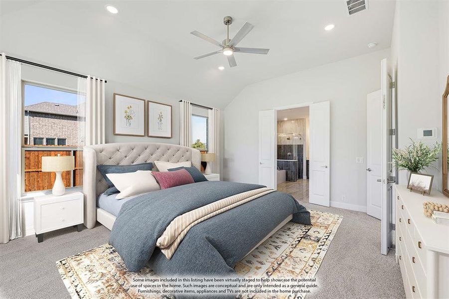 Furnished interior view inside a new home in Hampton Park, Glenn Heights (Image 12).