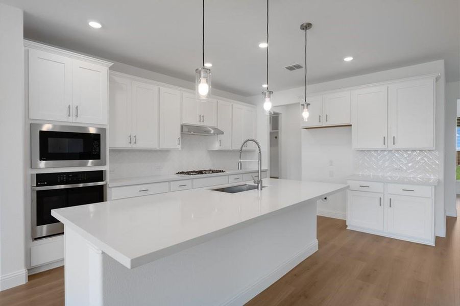 Furnished interior view inside a new home in South Oak 60s, Lakewood Village (Image 8).