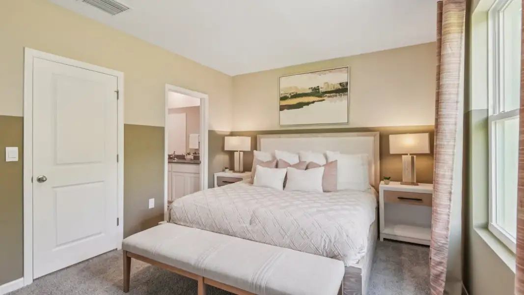 Furnished interior view inside a new home in Towns at Woodsdale, Wesley Chapel (Image 26).