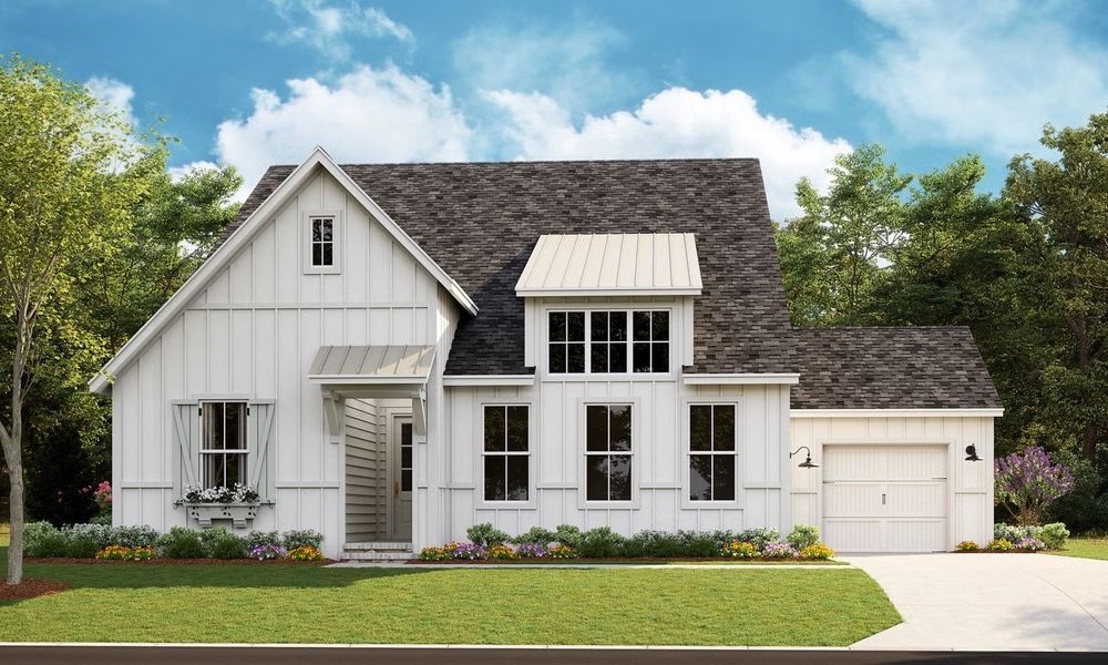 Representative exterior photo of a completed home built from the Balboa by Classica Homes in McLean - South Shore, Clover, SC (Image 14). Representative exterior photo of a completed home built from the Balboa by Classica Homes in McLean - South Shore, Clover, SC (Image 14).