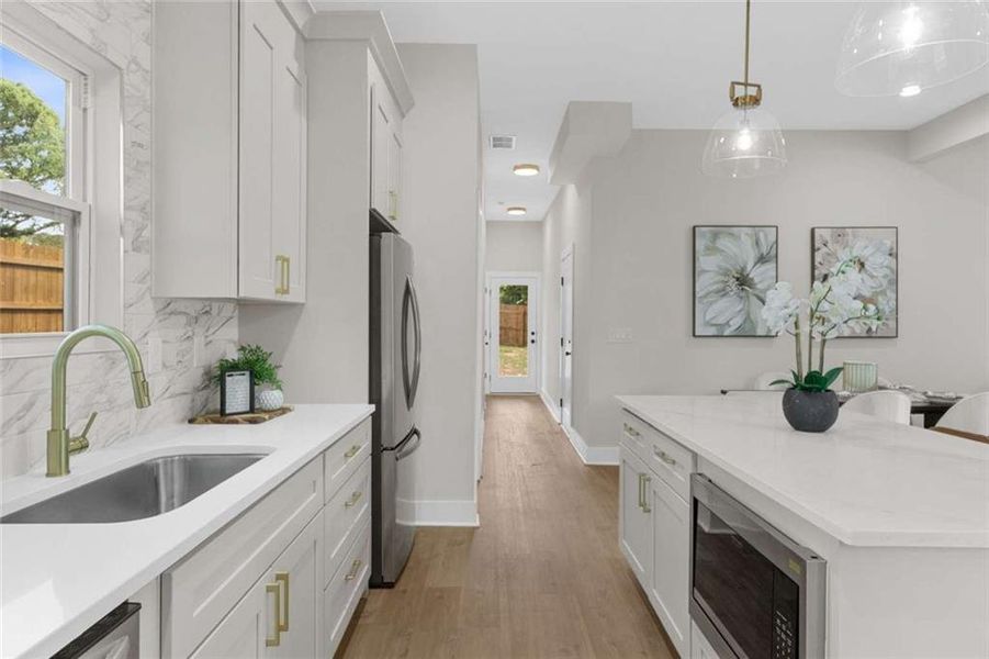 Furnished interior view inside a new home in , Atlanta (Image 11).