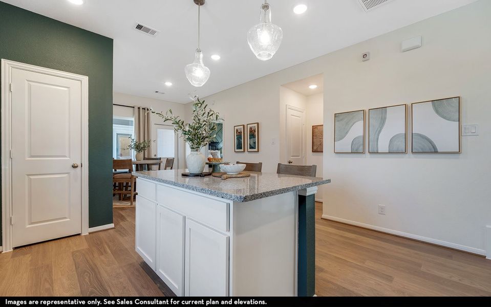 Representative furnished interior of a home built from the Diamond by CastleRock Communities in Paramount, Kyle (Image 9).
