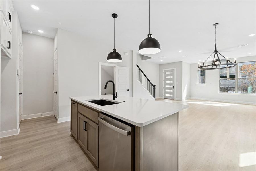 Furnished interior view inside a new home in Hillside at Las Colinas, Irving (Image 10). Furnished interior view inside a new home in Hillside at Las Colinas, Irving (Image 10).