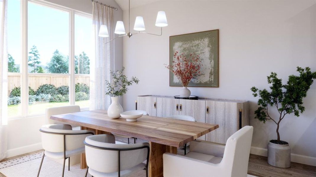 Furnished interior view inside a new home in Chatham Reserve, Providence Village (Image 9).
