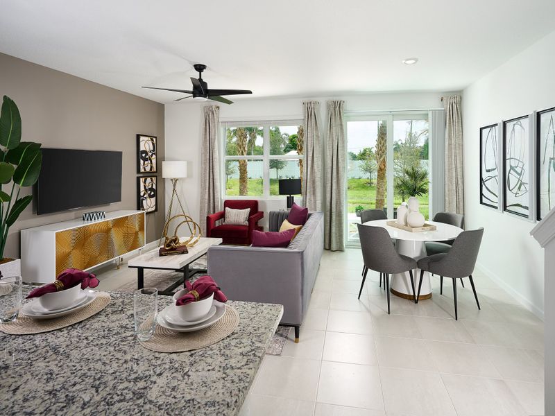 Furnished interior view inside a new home in Tidewater, Fort Pierce (Image 5).