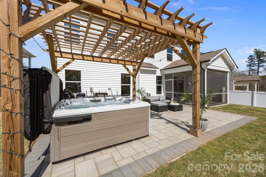 Exterior details and patio area of a home in Dogwood Grove, Statesville (Image 27).