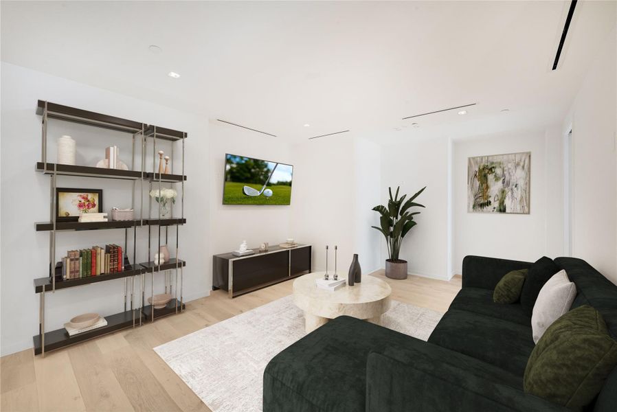 Furnished interior view inside a new home in The Colorfield, Austin (Image 8).