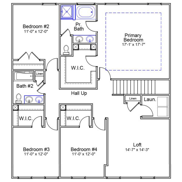 2D floor plan layout of this home in Ellington, Elgin, SC (Image 3).