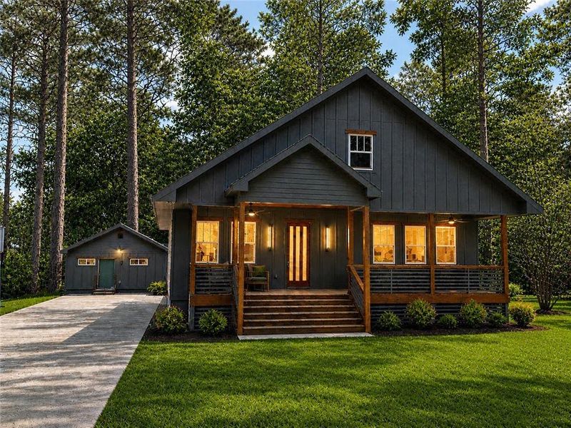 Front exterior of a new home in , Atlanta, GA, highlighting curb appeal (Image 2). Front exterior of a new home in , Atlanta, GA, highlighting curb appeal (Image 2).