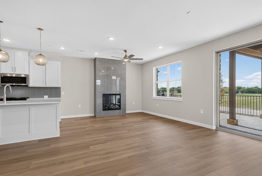 Spacious, unfurnished interior of a new home in The Tribute, The Colony (Image 24).