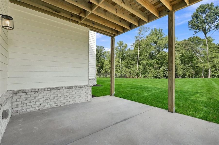 Exterior details and patio area of a home in , Canton (Image 27).