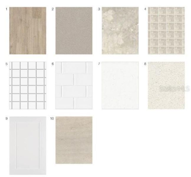 Sample of building materials used in homes in Skye Ranch Community Group Page, Sarasota (Image 12).