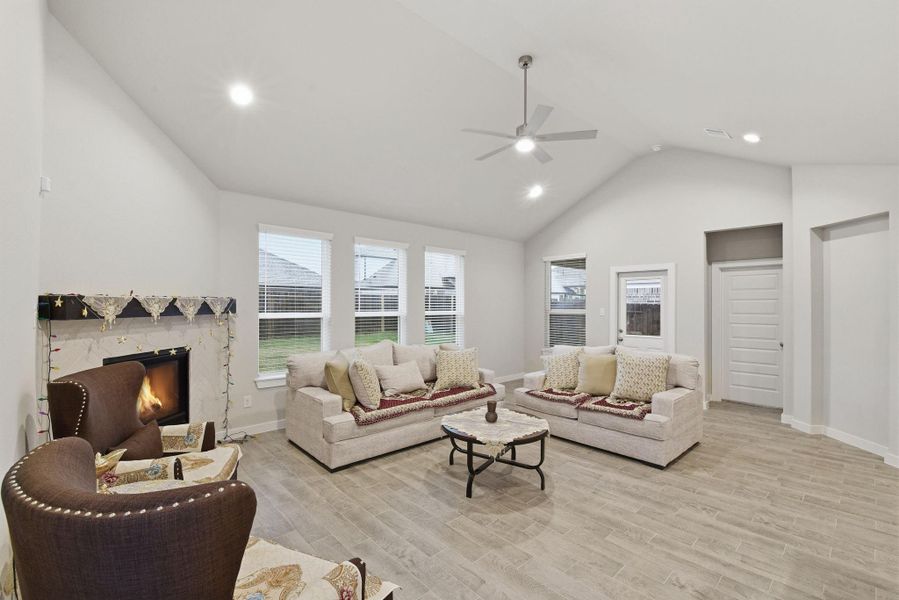 another view of the family room on first floor.