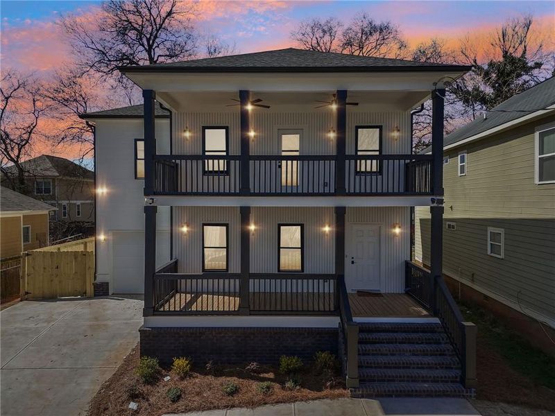 Front exterior of a new home in , Atlanta, GA, highlighting curb appeal (Image 25).