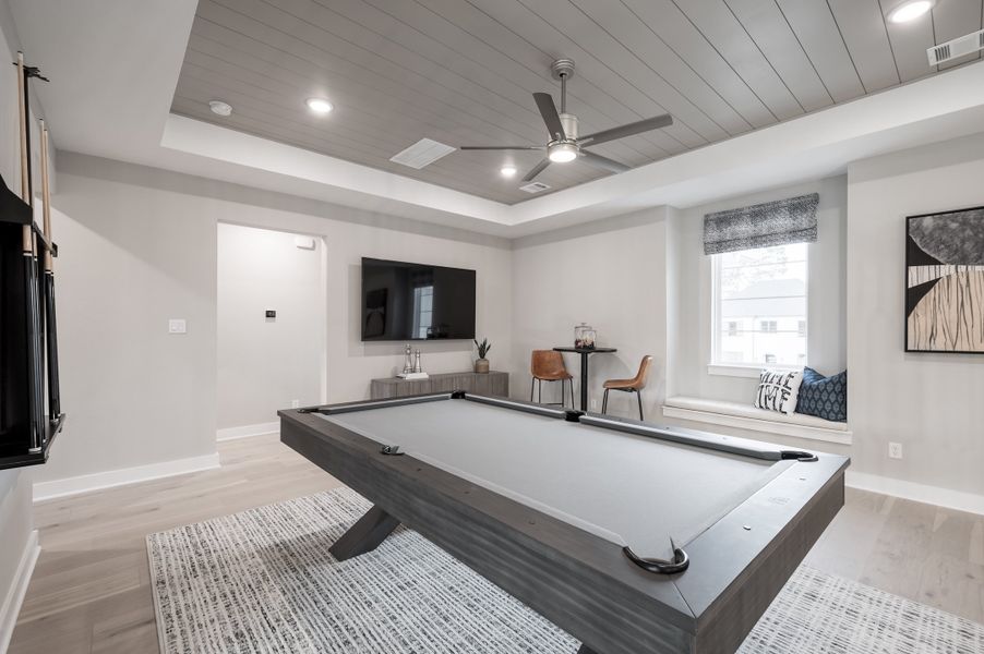 Representative furnished interior of a home built from the Snyder by Tri Pointe Homes in Harvest Green, Richmond (Image 61).