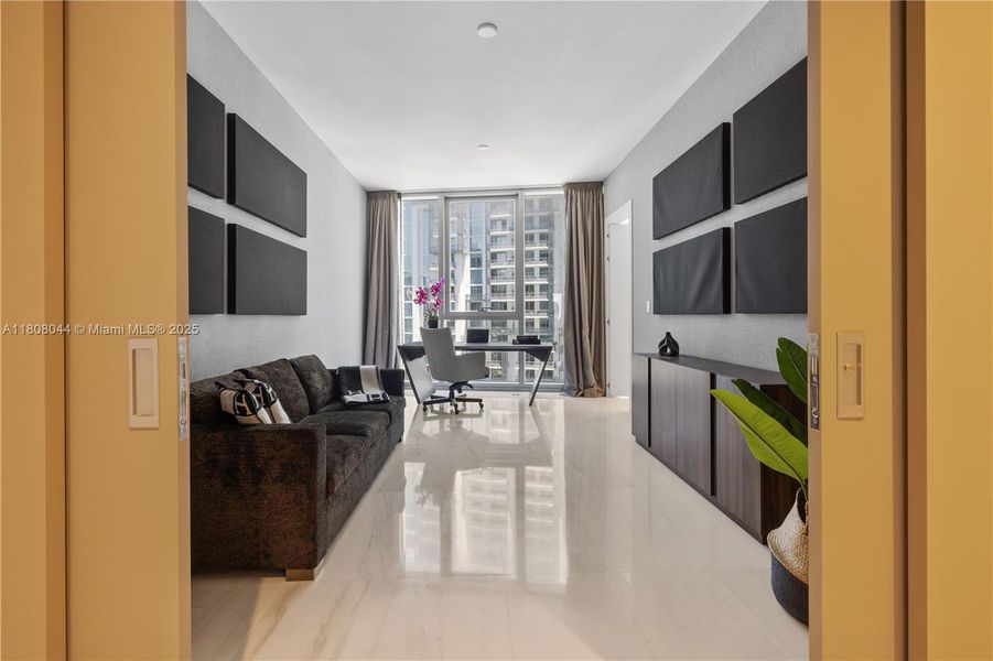 Furnished interior view inside a new home in Aston Martin Residences, Miami (Image 34).