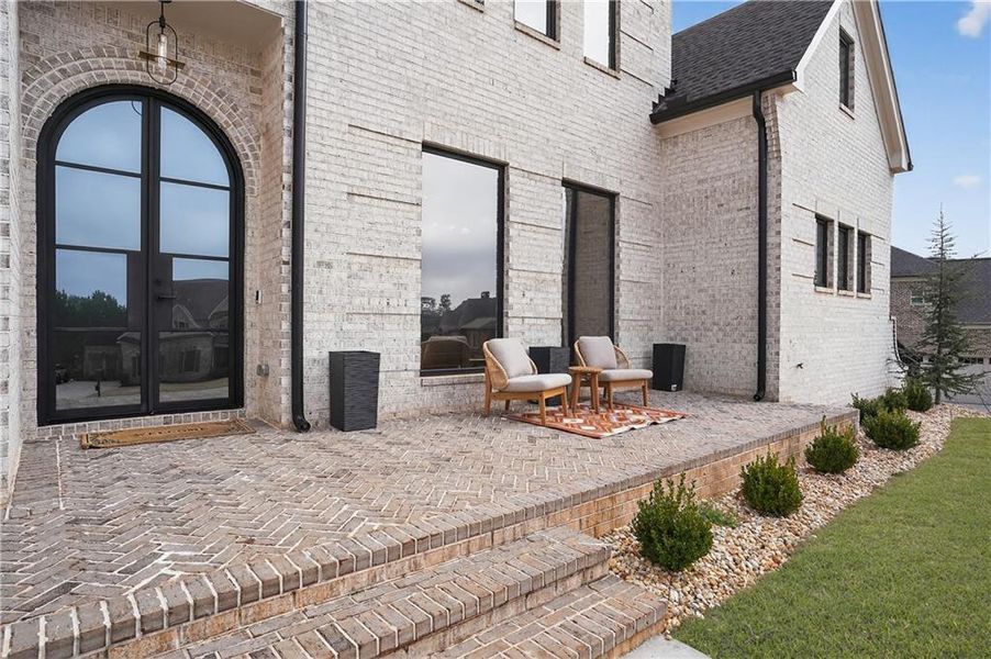 Exterior details and patio area of a home in , Hoschton (Image 3).