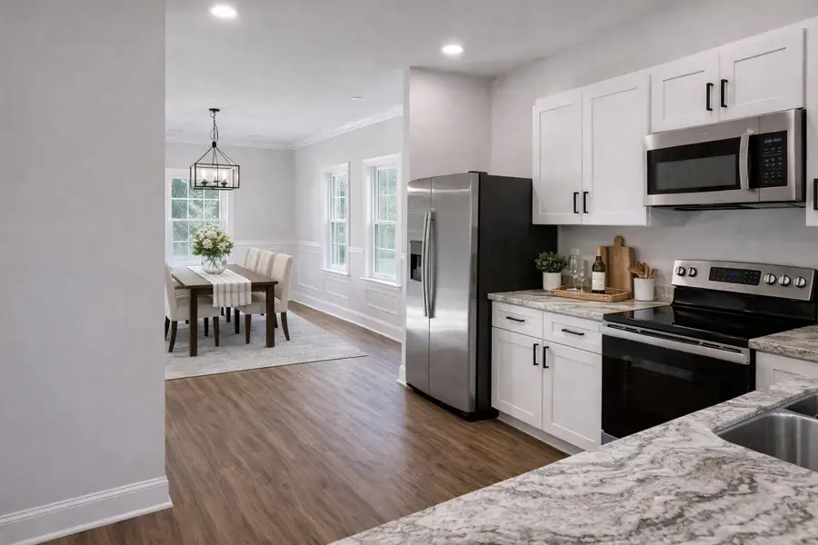 Furnished interior view inside a new home in , St. Stephen (Image 11).