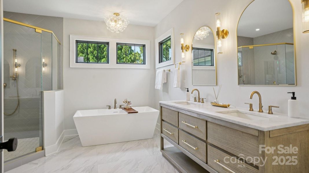 Furnished interior view inside a new home in , Charlotte (Image 10).