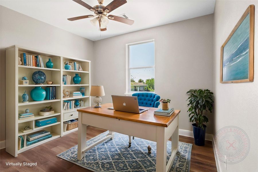 Furnished interior view inside a new home in , San Leon (Image 9).