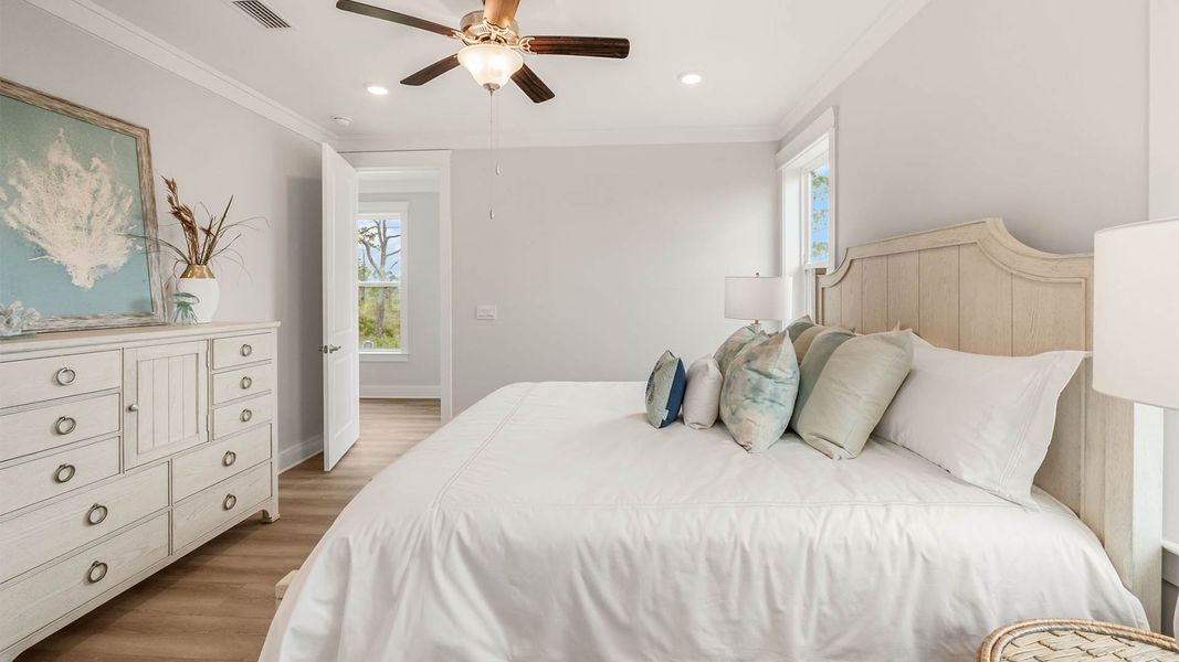 Furnished interior view inside a new home in Redfish Cove at Cape San Blas, Port Saint Joe (Image 6).