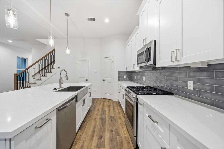 Furnished interior view inside a new home in , Houston (Image 9).
