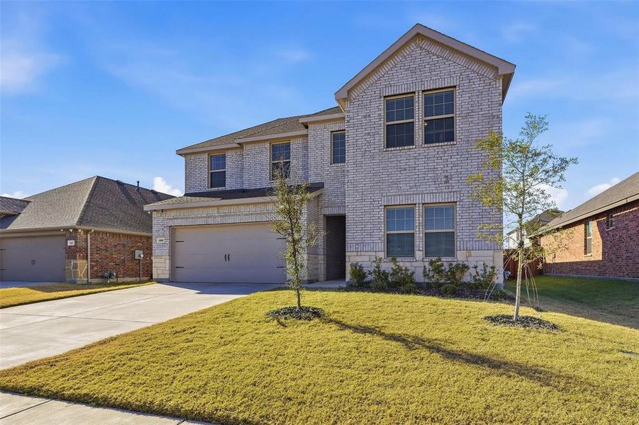 Front exterior of a new home in , Caddo Mills, TX, highlighting curb appeal (Image 1). Front exterior of a new home in , Caddo Mills, TX, highlighting curb appeal (Image 1).