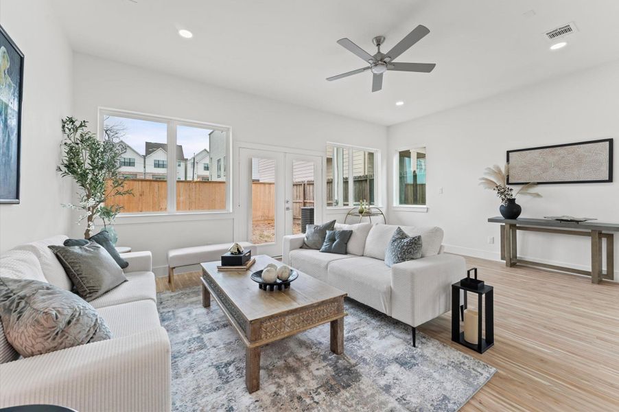 Furnished interior view inside a new home in , Houston (Image 15). Furnished interior view inside a new home in , Houston (Image 15).