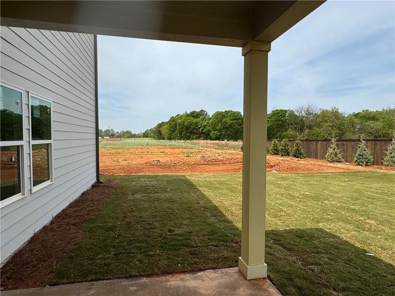 Exterior details and patio area of a home in Langston Reserve, Cartersville (Image 4).
