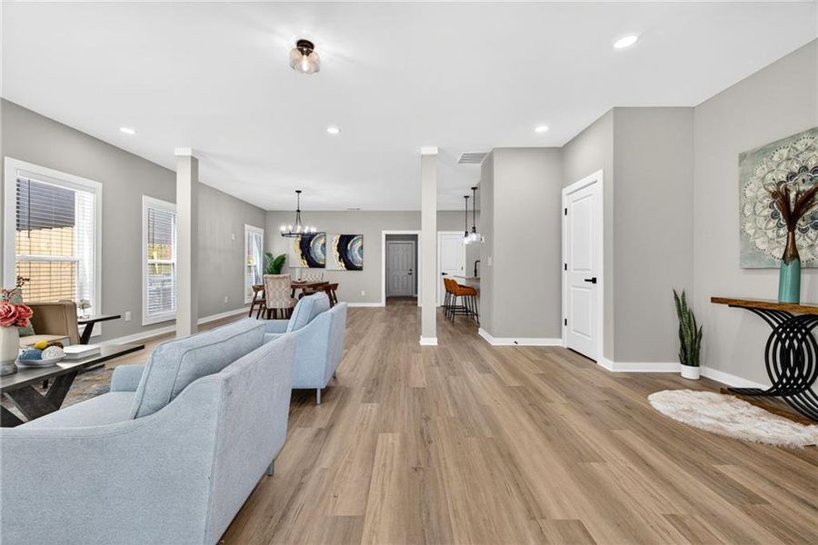 Furnished interior view inside a new home in , Hapeville (Image 10).