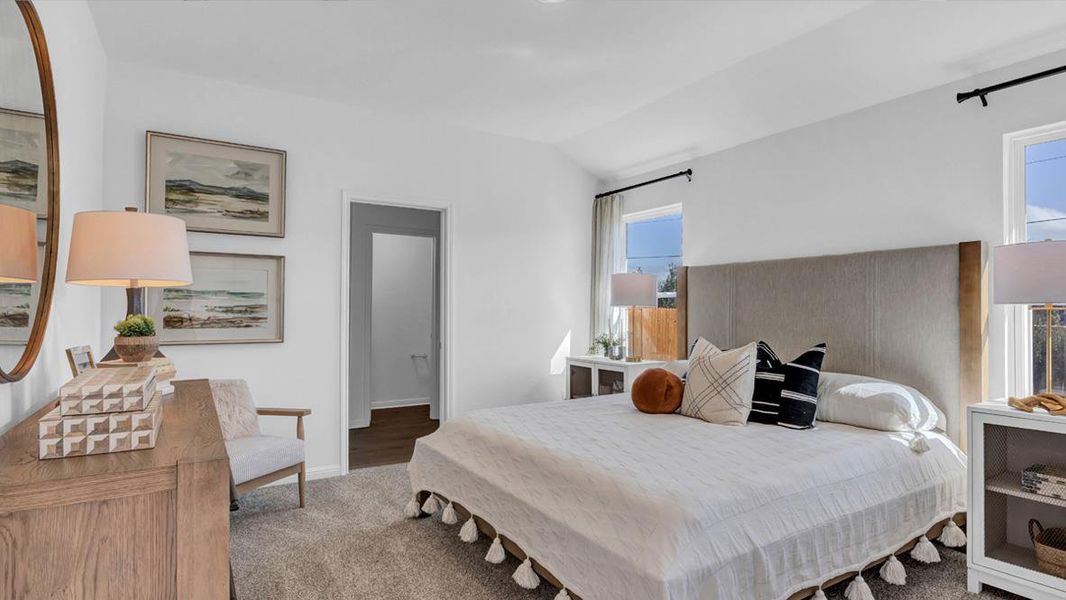 Furnished interior view inside a new home in Prairie Lakes, Buda (Image 13).