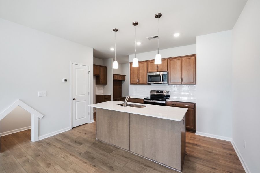 Furnished interior view inside a new home in Nichols Landing, Charlotte (Image 6).