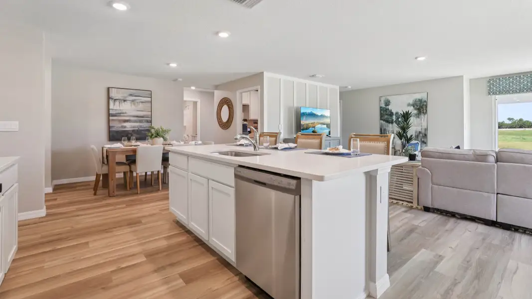 Representative furnished interior of a home built from the LAKESIDE by D.R. Horton in Sunset Hills, Summerfield (Image 9).