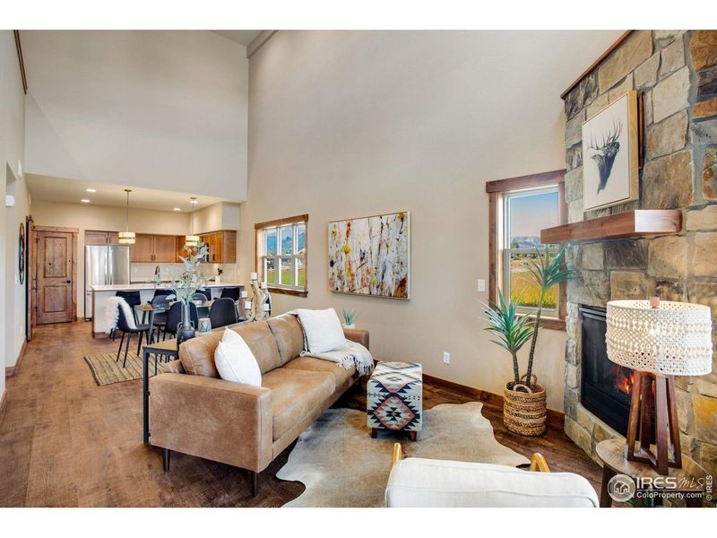 Furnished interior view inside a new home in , Estes Park (Image 24).