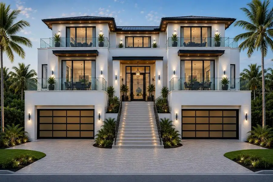 Front exterior of a new home in , Tampa, FL, highlighting curb appeal (Image 1). Front exterior of a new home in , Tampa, FL, highlighting curb appeal (Image 1).