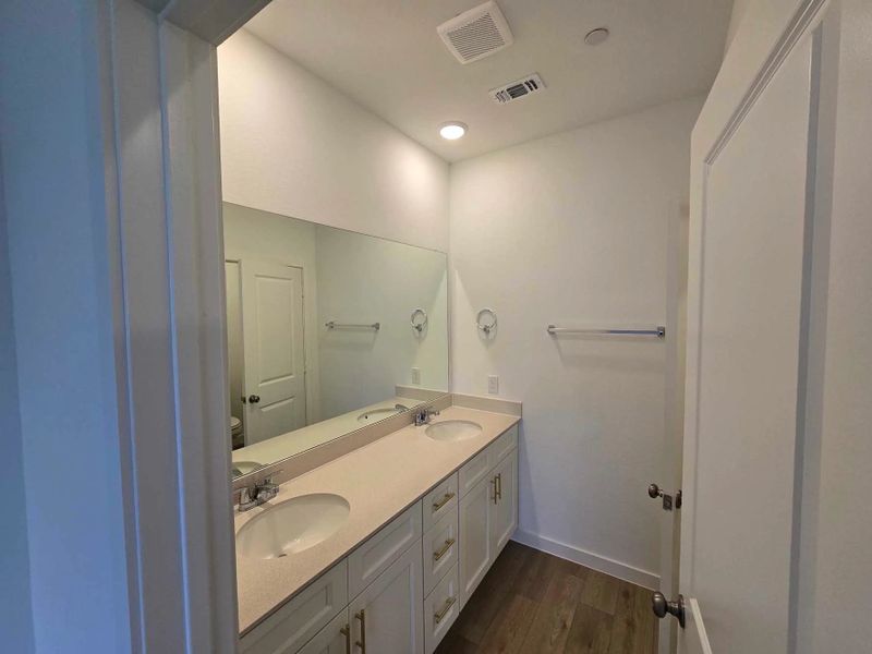 Primary Bathroom Construction Progress featuring the Serene Collection
